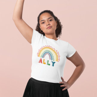 T-shirt Ally Rainbow Shirt
