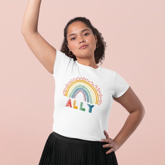 T-shirt Ally Rainbow Shirt (Créateur téléchargé)