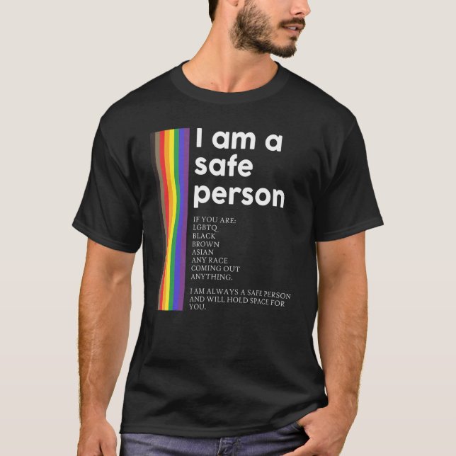 T-shirt Ally Safe Personne LGBTQ Ally (Devant)