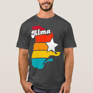 T-shirt Alma Québec Canada Souvenir Vintage en détresse 2