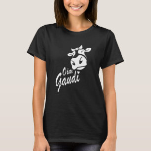 T-shirt Almhütte Oim Gaudi Mountain Vache Dialecte Randonn