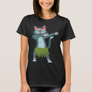 T-shirt Aloha Cat Hawaiian Dance Mele Kalikimaka Hula Kitt