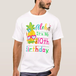 T-shirt Aloha C'est mon 10ème anniversaire Hawaii Deuxième