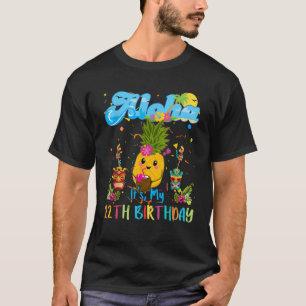 T-shirt Aloha C'Est Mon 12e Anniversaire 12 Ans Enfants Ha