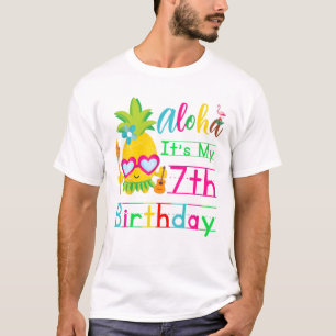 T-shirt Aloha C'est mon 7ème anniversaire Hawaii Deuxième