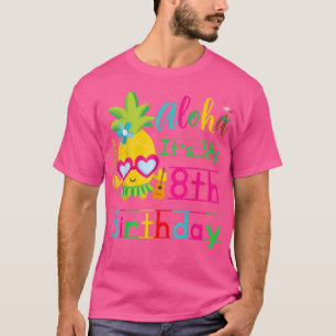 T-shirt Aloha C'est mon 8e anniversaire Hawaii Deuxième fi