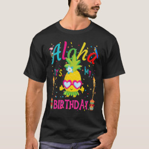T-shirt Aloha C'est mon anniversaire Hawaii Girl Women's P