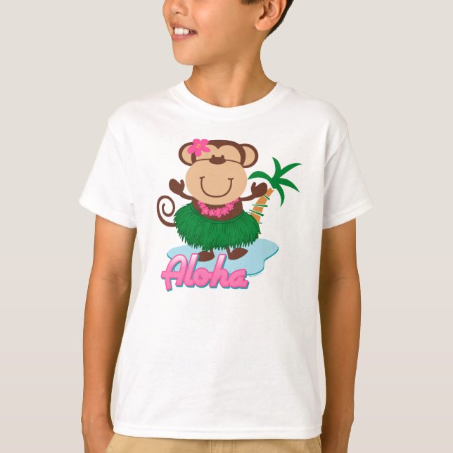T-shirt Aloha chemise de singe (Devant)