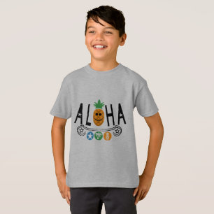 T-shirt Aloha Conception ananas - Hanes pour enfants TAGLE