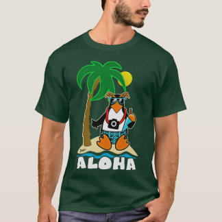 T-shirt Aloha Du Pingouin Hawaïen