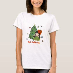 T-shirt Aloha fille de danse polynésienne hawaïenne de