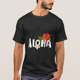 T-shirt Aloha Flower Hawaii Imprimer Aloha Hawaii