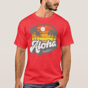 T-shirt Aloha Hawaii Hawaii île de Hawaii Vacances Palmier