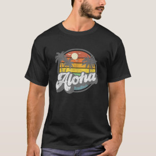 T-shirt Aloha Hawaii Hawaii île de Hawaii Vacances Palmier