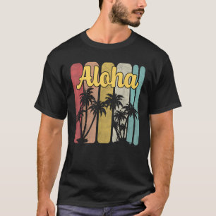T-shirt Aloha Hawaii Hawaii Île Hawaiian Palm Tree Trop ét