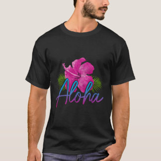 T-shirt Aloha Hawaii Îles Hawaii Surf Hibiscus Fleur