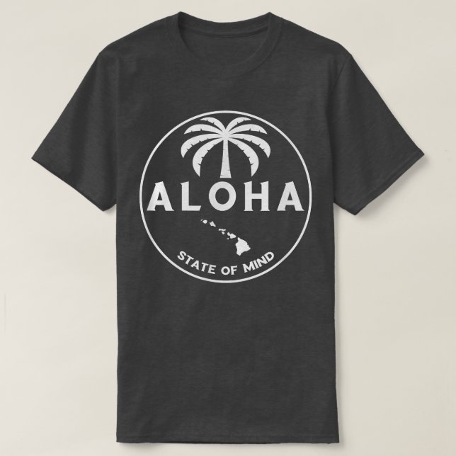 T-shirt Aloha Hawaii Palm Tree - Feel the Aloha Hawaiian S (Design devant)