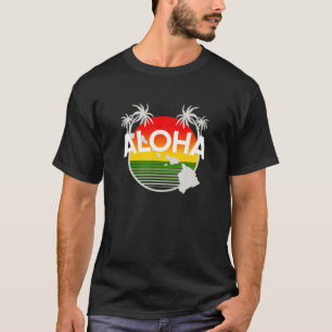 T-shirt Aloha Hawaii Palm Tree - Sentez L'Aloha Hawaiian S