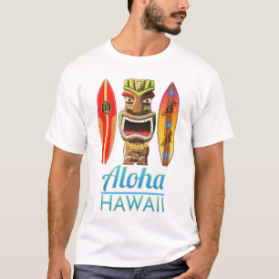 T-shirt Aloha Hawaii Tiki Surf