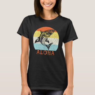 T-shirt Aloha Hawaii Tribal Requin Vintage île Hawaïenne