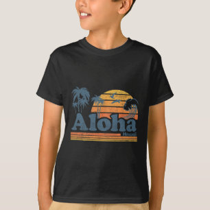T-shirt Aloha Hawaii Vintage Plage Été Surf 70s Rétro