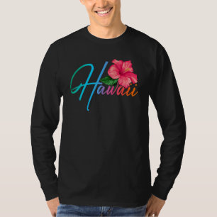 T-shirt Aloha Hawaiian Hibiscus Fleurs Hawaii Beach Luau