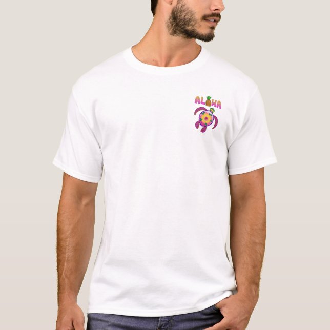 T-shirt Aloha Hawaiian Honu Turtle (Devant)