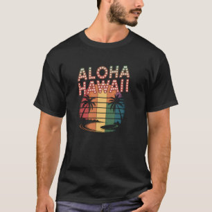 T-shirt Aloha Hawaiian Island Palm Beach Surf Surf Fu