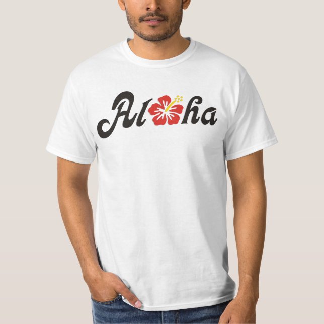 T-shirt Aloha Hibiscus - plat design Hawaii + vos idées (Devant)
