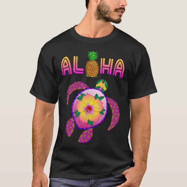 T-shirt Aloha Honu Turtle Hawaii (Devant)