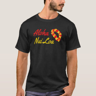 T-shirt Aloha Nui Loa Hawaiian Dit Beaucoup Aloha Très