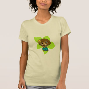 T-shirt "Aloha pièce en t de dames de miels" en chaux