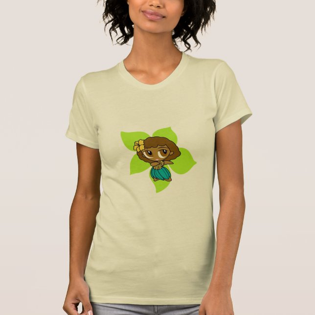T-shirt "Aloha pièce en t de dames de miels" en chaux (Devant)
