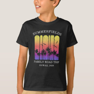 T-shirt Aloha Retro Tropical Road Trip Correspondant Famil