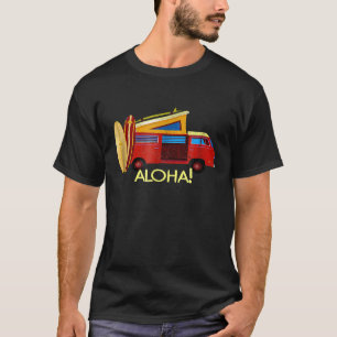 T-shirt Aloha Retro Van Surf T Shirt pour la vie de surf