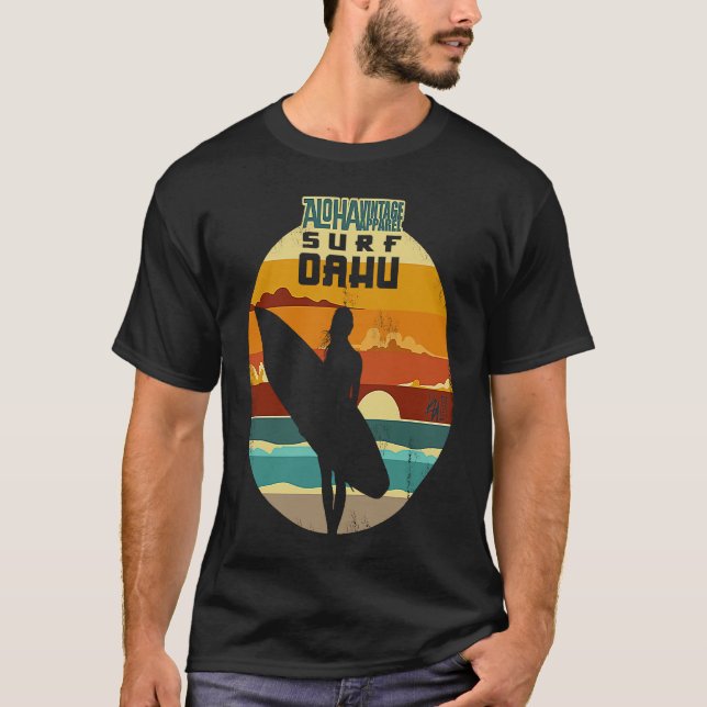 T-shirt Aloha Surf Surf Oahu Version2 (Devant)