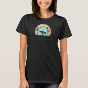 T-shirt Aloha Surfers Paradise Mignon Arc-en-ciel Tropical