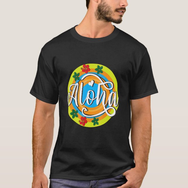 T-shirt Aloha Vacay Squad Summer Holidays Family Trip Palm (Devant)