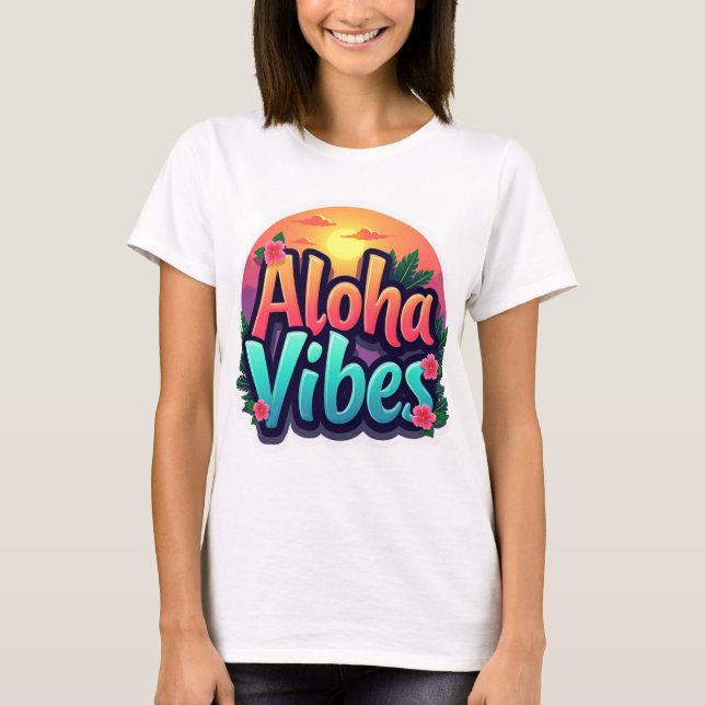 T-shirt Aloha Vibes (Devant)