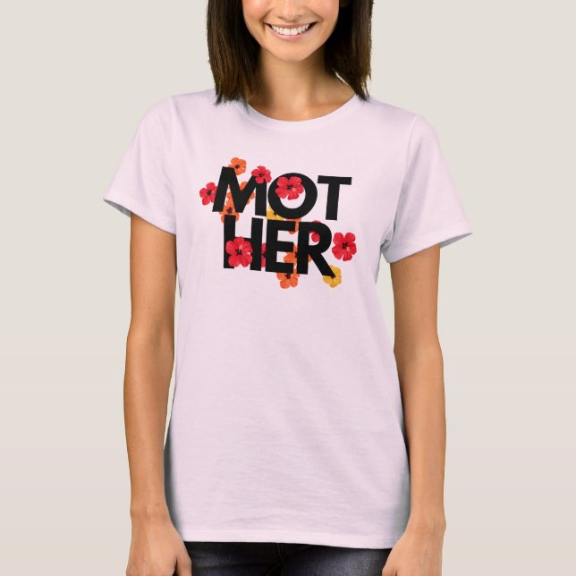 T-shirt Aloha Vibes pour maman : Hibiscus tropical (Devant)