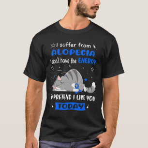 T-shirt Alopecia Guerrier Je Souffre D'Alopecia