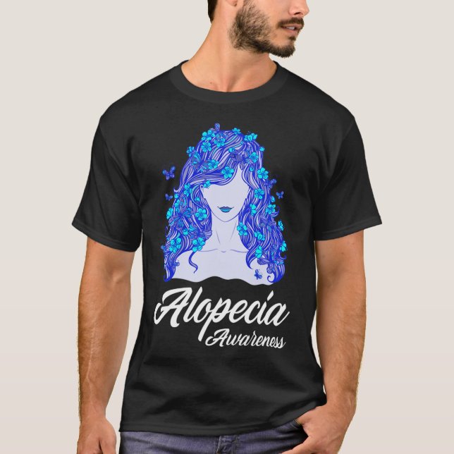 T-shirt Alopecia Guerrier Perte de cheveux Guerrier Alopec (Devant)