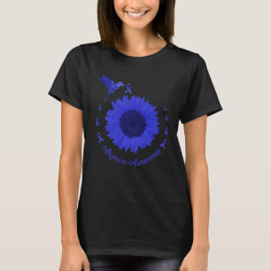 T-shirt Alopecia Sensibilisation Bleu foncé Ruban Perte de