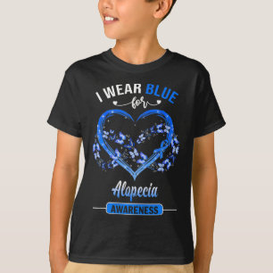 T-shirt Alopecia Sensibilisation Je porte le coeur papillo