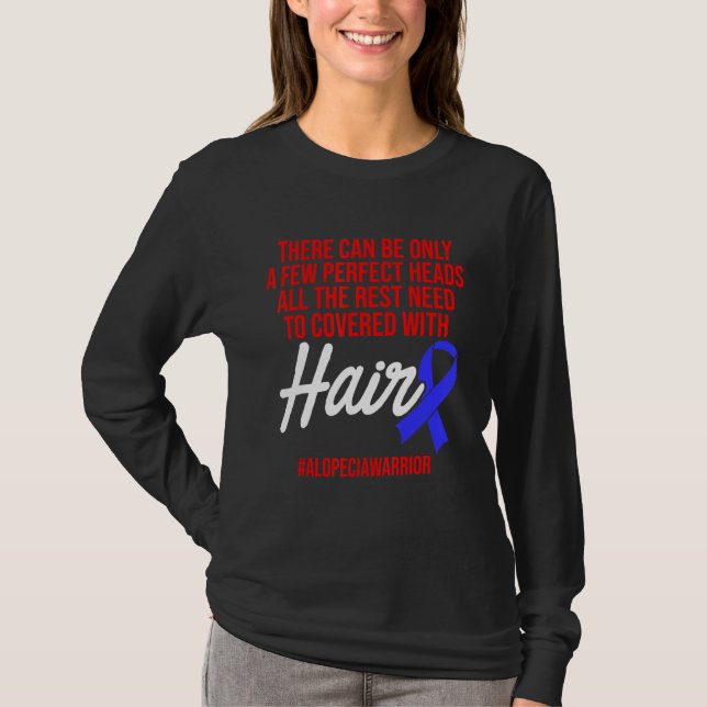 T-shirt Alopecia Sensibilisation Perte de cheveux Guerrier (Devant)