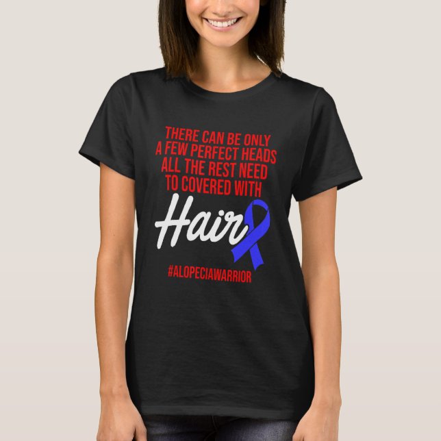 T-shirt Alopecia Sensibilisation Perte de cheveux Guerrier (Devant)