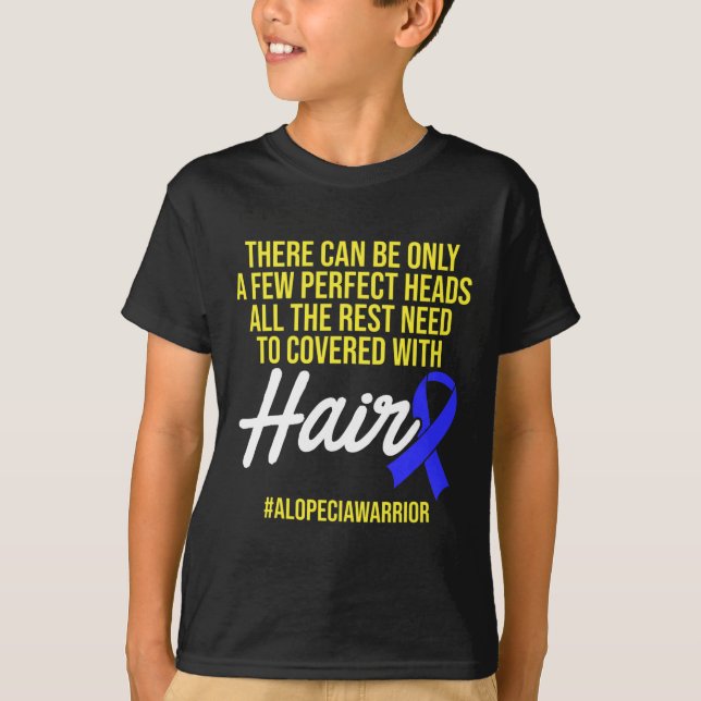 T-shirt Alopecia Sensibilisation Perte de cheveux Guerrier (Devant)