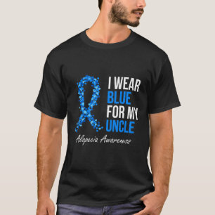 T-shirt Alopécie Sensibilisation Je Porte Du Bleu Pour Mon