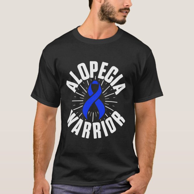 T-shirt Alopécie Sensibilisation Perte de cheveux Guerrier (Devant)