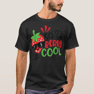 T-shirt Alors Berry Cool mignon été, été enfants fraise 